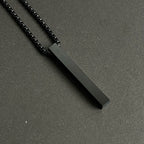 Premium Black Vertical Bar Pendant