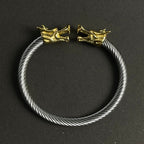 Alpha Dragon Stainless Steel Bracelet for Men