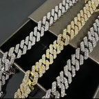 High-Quality 51g Hip Hop Full AAA Stone Bling Iced Out Pave Men's Bracelet Miami Cuban Link Chain Bracelets for Men Jewelry