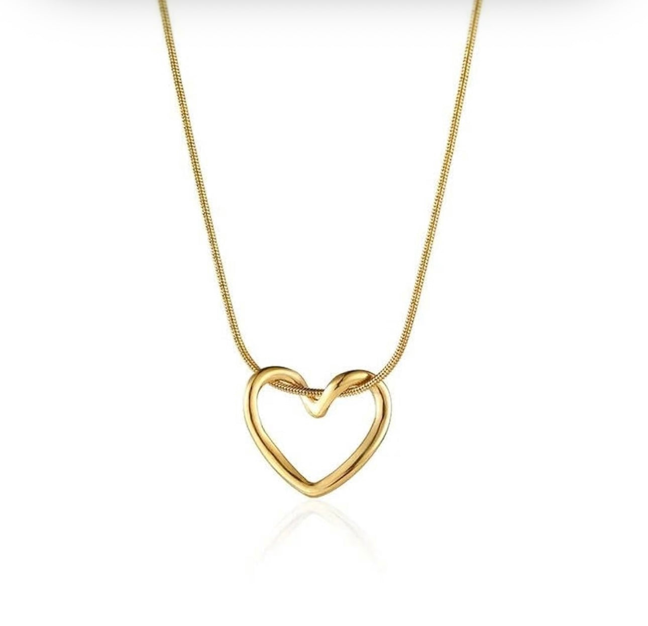 New Simple Hollow Love Heart Pendant Necklace for Women Fashion Creative Geometric Clavicle Chain Necklaces Party Jewelry Gift