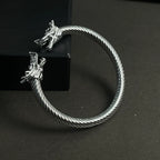 Alpha Dragon Stainless Steel Bracelet for Men