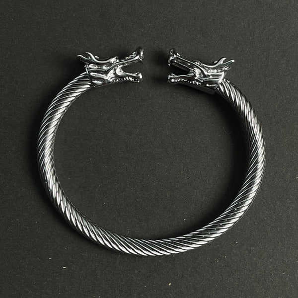 Alpha Dragon Stainless Steel Bracelet for Men