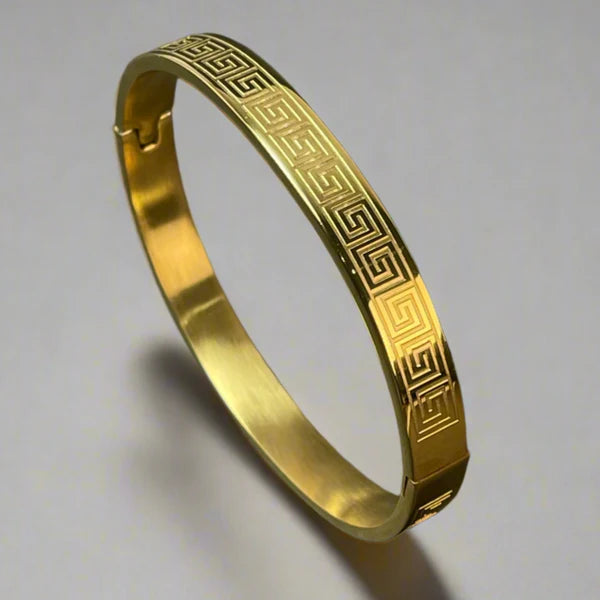 Majestic Golden  Silver Cuff Bracelet For Men