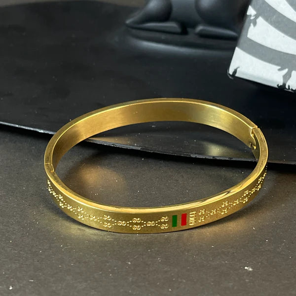 Imperial Golden Cuff Bracelet For Men