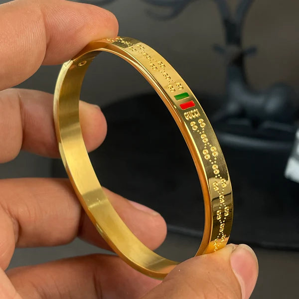Imperial Golden Cuff Bracelet For Men