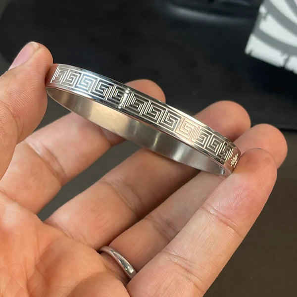 Majestic Golden  Silver Cuff Bracelet For Men
